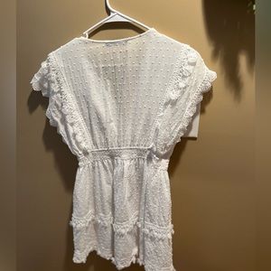 White lace dress, size medium